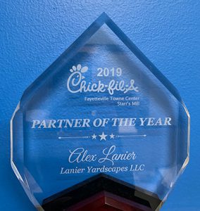 2019 Chick-fil-A Award Partner of the Year Alex Lanier Lanie Yardscapes LLC